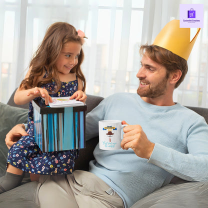 CustomInk Creations Coffee Mug – "Best Dad Ever. No Contest." Father’s Day Gift Cup