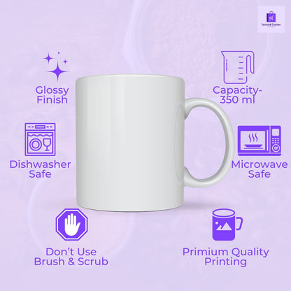 CustomInk Creations Coffee Mug – "World’s Best Dad, Hands Down" Father’s Day Gift Cup