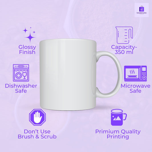 CustomInk Creations Coffee Mug – "Love You More Than Words, Dad" Father’s Day Gift Cup